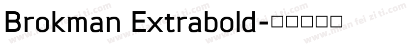 Brokman Extrabold字体转换